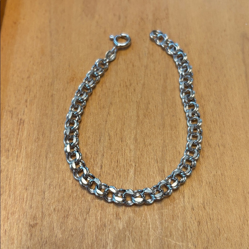 Sterling Silver 925 7 1/2” Chain Bracelet